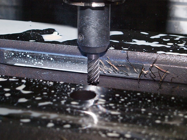 End mill machining a cast iron component